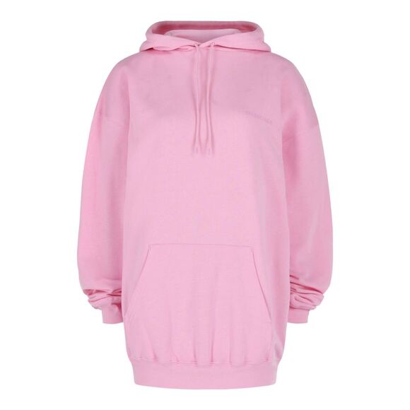 Balenciaga Oversized Logo Hoodie Pink Womens - Picture 1 of 3